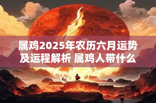 属鸡2025年农历六月运势及运程解析 属鸡人带什么旺财 属鸡2025年农历六月运势及运程解析 属鸡人带什么旺财