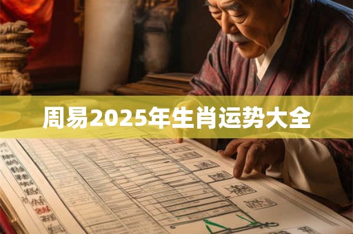 周易2025年生肖运势大全