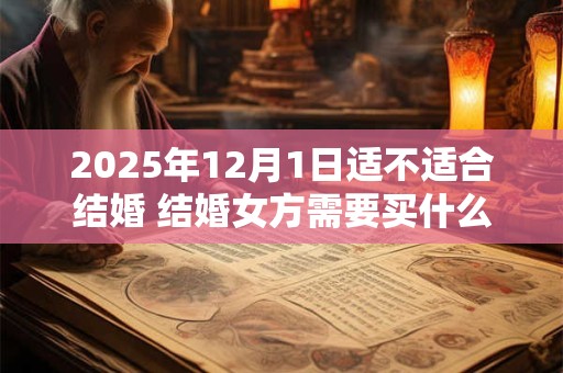 2025年12月1日适不适合结婚 结婚女方需要买什么 2025年12月1日适不适合结婚 结婚女方需要买什么