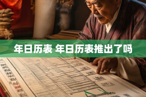 年日历表 年日历表推出了吗 年日历表 年日历表推出了吗