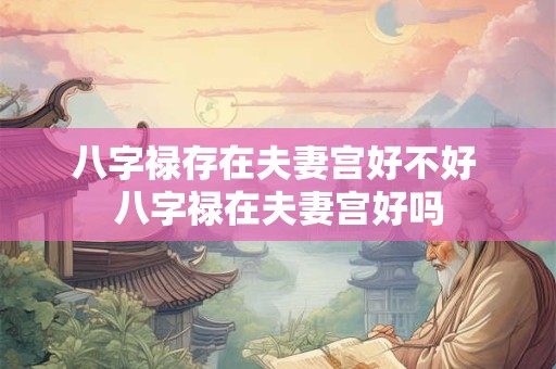 八字禄存在夫妻宫好不好 八字禄在夫妻宫好吗
