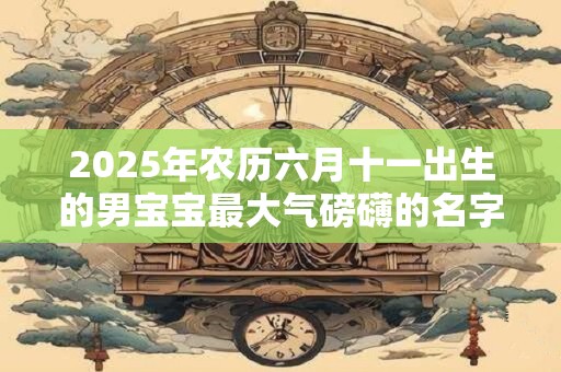 详细阅读:2025年农历六月十一出生的男宝宝最大气磅礴的名字 2025年农历六月十一出生的男宝宝最大气磅礴的名字