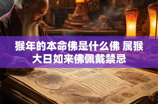 猴年的本命佛是什么佛 属猴大日如来佛佩戴禁忌