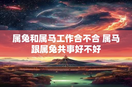 属兔和属马工作合不合 属马跟属兔共事好不好