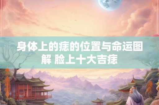 身体上的痣的位置与命运图解 脸上十大吉痣