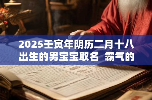 2025壬寅年阴历二月十八出生的男宝宝取名  霸气的名字