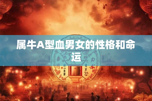 属牛A型血男女的性格和命运