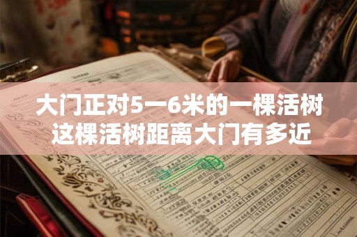 大门正对5一6米的一棵活树 这棵活树距离大门有多近