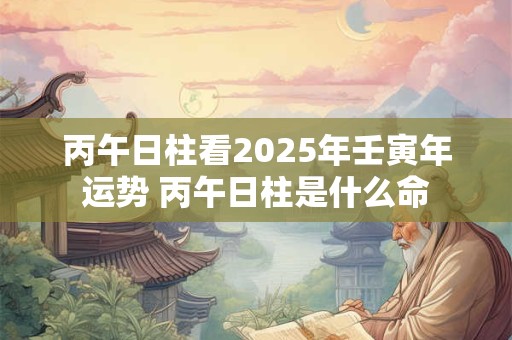 丙午日柱看2026年壬寅年运势 丙午日柱是什么命 丙午日柱看2026年壬寅年运势 丙午日柱是什么命