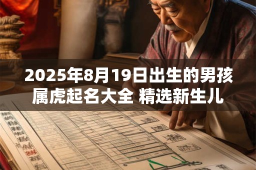 2025年8月19日出生的男孩属虎起名大全 精选新生儿好名推荐 2025年8月19日出生的男孩属虎起名大全 精选新生儿好名推荐