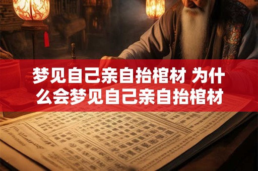 梦见自己亲自抬棺材 为什么会梦见自己亲自抬棺材