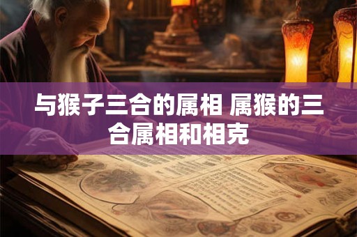 与猴子三合的属相 属猴的三合属相和相克