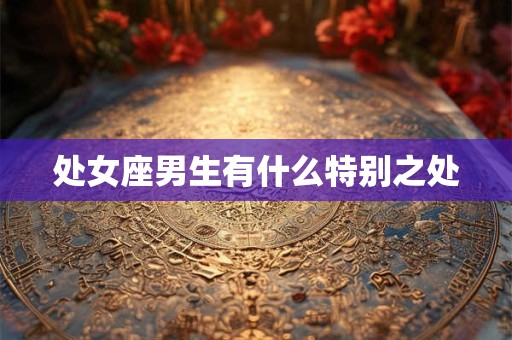 处女座男生有什么特别之处