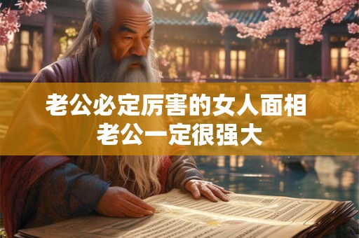 老公必定厉害的女人面相 老公一定很强大