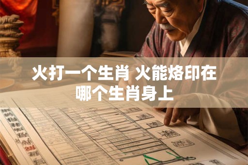火打一个生肖 火能烙印在哪个生肖身上