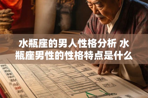 水瓶座的男人性格分析 水瓶座男性的性格特点是什么