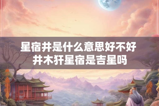 星宿井是什么意思好不好 井木犴星宿是吉星吗 星宿井是什么意思好不好 井木犴星宿是吉星吗