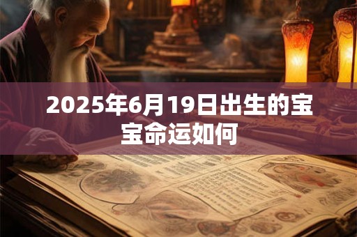 2025年6月19日出生的宝宝命运如何