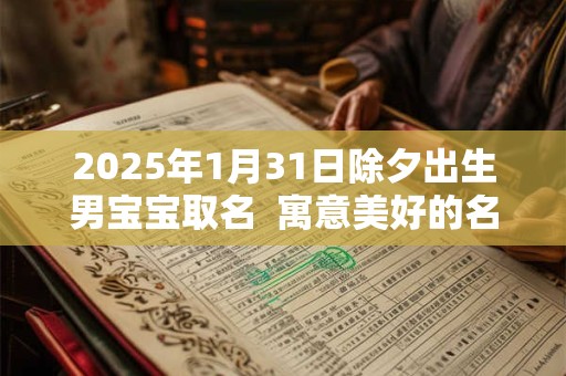 2025年1月31日除夕出生男宝宝取名  寓意美好的名字
