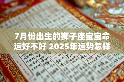 7月份出生的狮子座宝宝命运好不好 2025年运势怎样