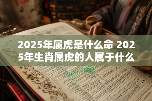 2025年属虎是什么命 2025年生肖属虎的人属于什么命