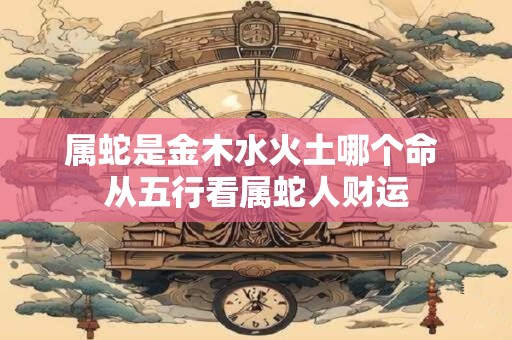 属蛇是金木水火土哪个命 从五行看属蛇人财运 属蛇是金木水火土哪个命 从五行看属蛇人财运