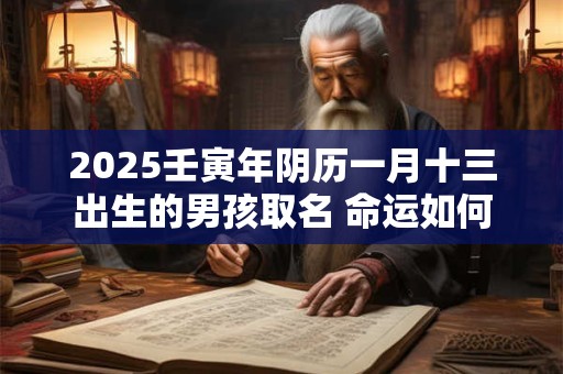 2025壬寅年阴历一月十三出生的男孩取名 命运如何