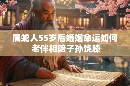属蛇人55岁后婚姻命运如何 老伴相陪子孙饶膝