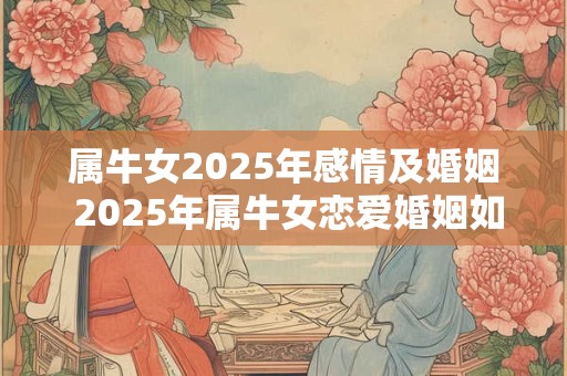 属牛女2025年感情及婚姻 2025年属牛女恋爱婚姻如何