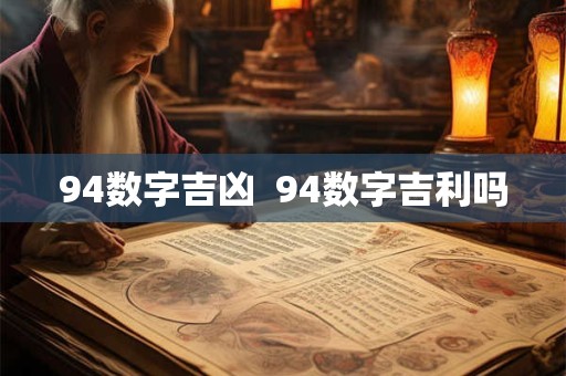 94数字吉凶  94数字吉利吗