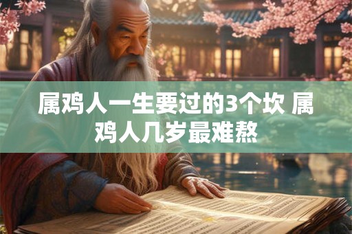 属鸡人一生要过的3个坎 属鸡人几岁最难熬