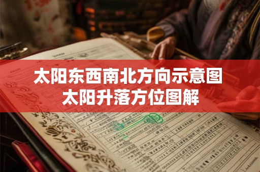 太阳东西南北方向示意图 太阳升落方位图解