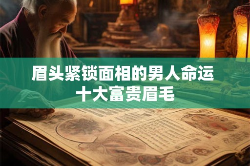 眉头紧锁面相的男人命运 十大富贵眉毛