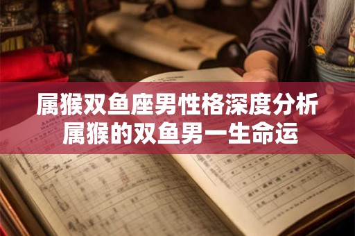 属猴双鱼座男性格深度分析 属猴的双鱼男一生命运