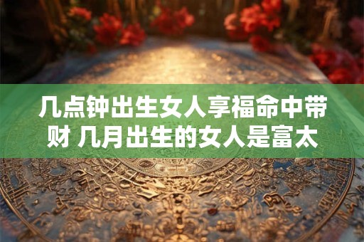几点钟出生女人享福命中带财 几月出生的女人是富太太命