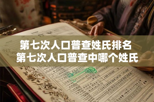第七次人口普查姓氏排名 第七次人口普查中哪个姓氏排名第一