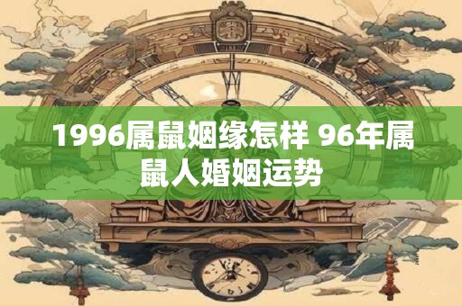 1996属鼠姻缘怎样 96年属鼠人婚姻运势