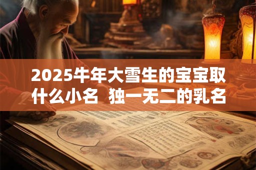 2025牛年大雪生的宝宝取什么小名  独一无二的乳名大全