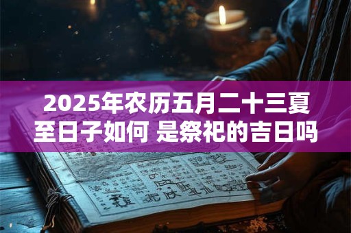 2025年农历五月二十三夏至日子如何 是祭祀的吉日吗