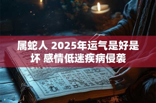 属蛇人 2025年运气是好是坏 感情低迷疾病侵袭