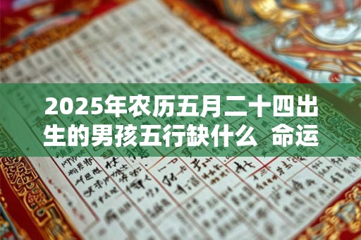 2025年农历五月二十四出生的男孩五行缺什么  命运分析
