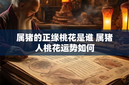 属猪的正缘桃花是谁 属猪人桃花运势如何