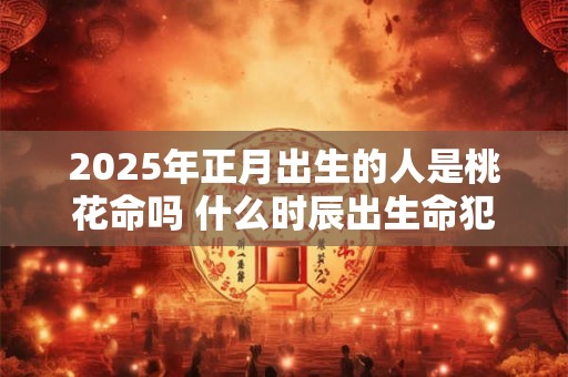 2025年正月出生的人是桃花命吗 什么时辰出生命犯桃花
