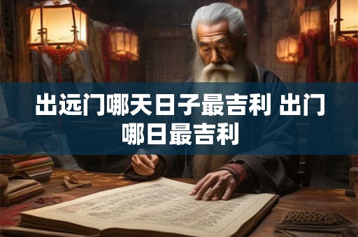 出远门哪天日子最吉利 出门哪日最吉利
