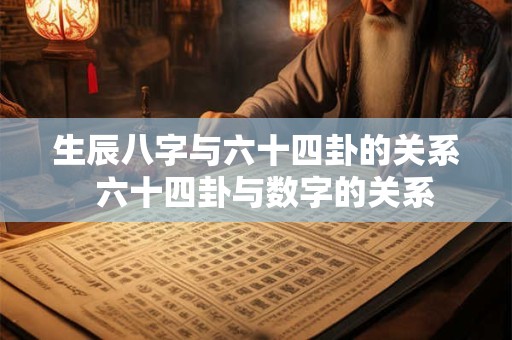 生辰八字与六十四卦的关系  六十四卦与数字的关系