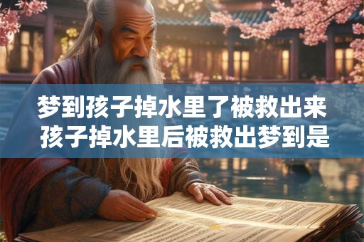 梦到孩子掉水里了被救出来 孩子掉水里后被救出梦到是什么意思