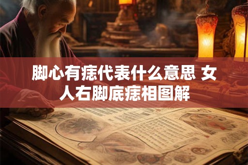 脚心有痣代表什么意思 女人右脚底痣相图解