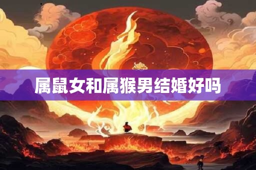 属鼠女和属猴男结婚好吗