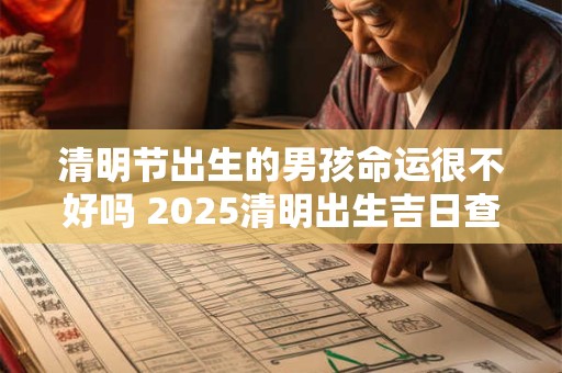 清明节出生的男孩命运很不好吗 2025清明出生吉日查询