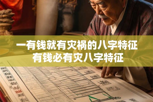 一有钱就有灾祸的八字特征 有钱必有灾八字特征